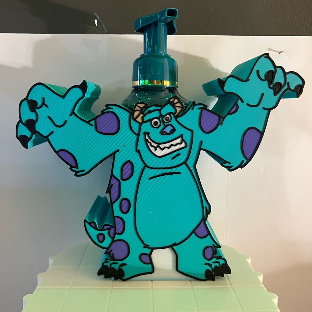 Custom Design - The Monsters Inc Sully bath and body works soap holder